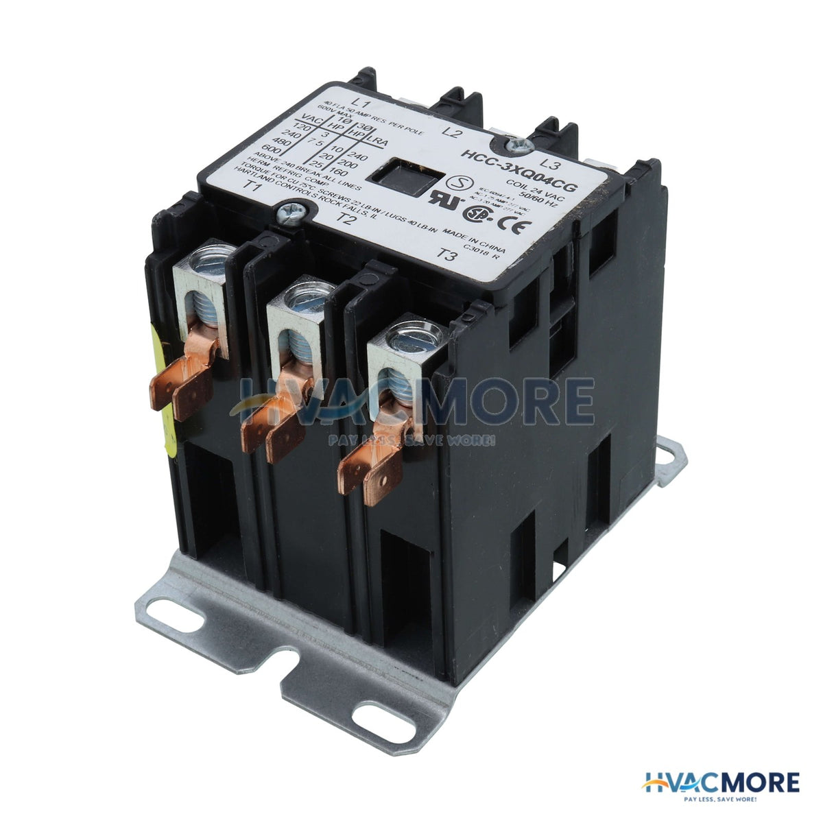 AAON 3-POLE 40A 24V Contactor R88980