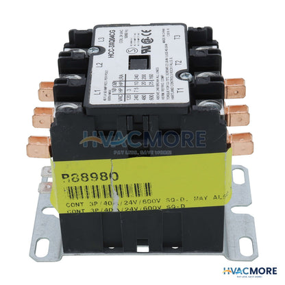 AAON 3-POLE 40A 24V Contactor R88980