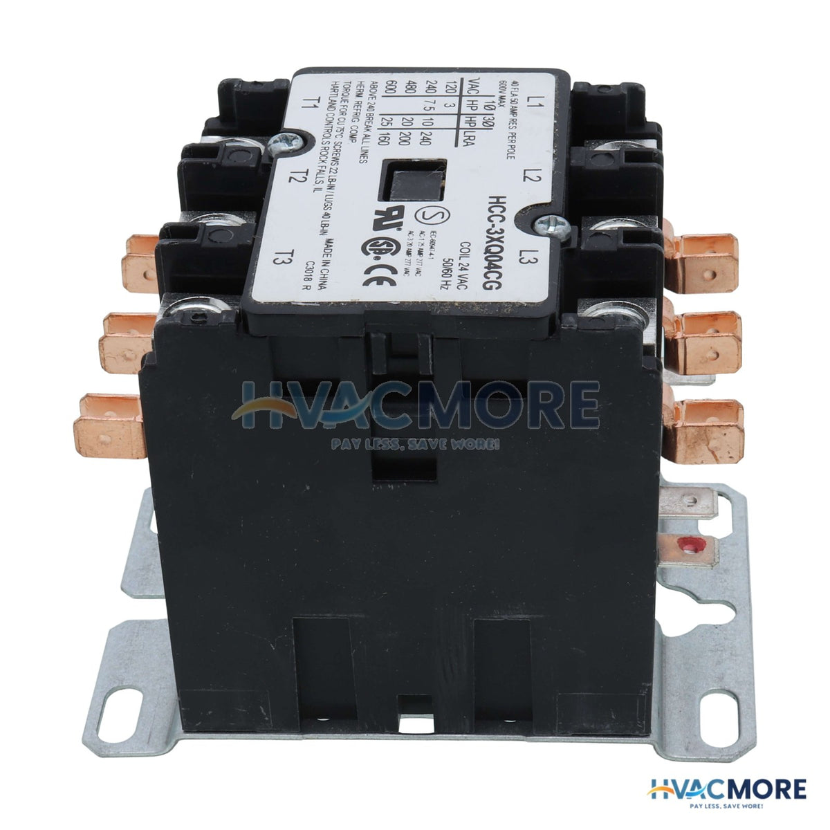 AAON 3-POLE 40A 24V Contactor R88980