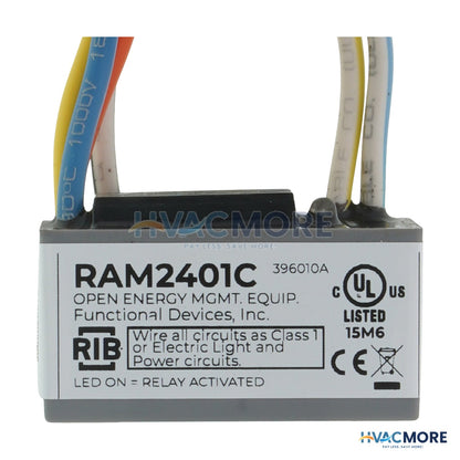 Functional Devices Encapsulated Control Relay, 10 Amp SPDT W/ 24 VAC/DC/120 VAC Coil RAM2401C