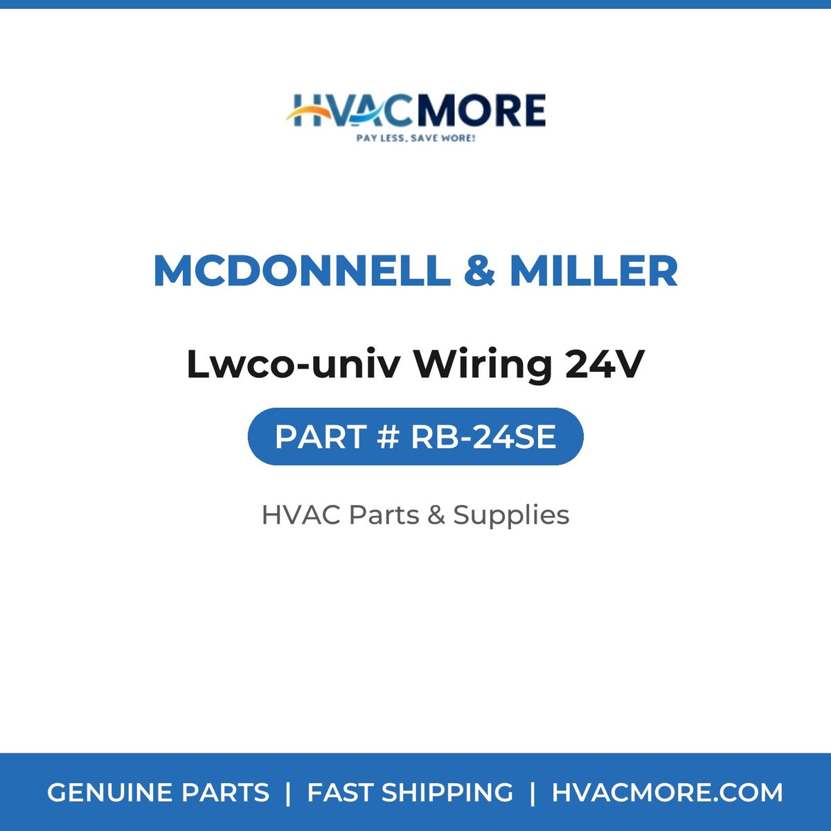 McDonnell & Miller Lwco-univ Wiring 24V RB-24SE