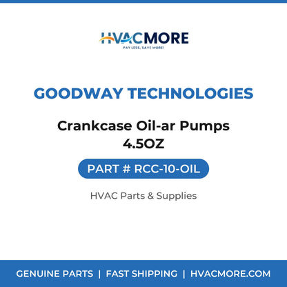 Goodway Technologies Crankcase Oil-ar Pumps 4.5OZ RCC-10-OIL