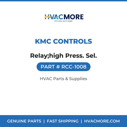 KMC Controls Relay;high Press. Sel. RCC-1008