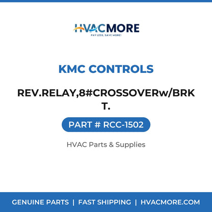 KMC Controls REV.RELAY,8#CROSSOVERw/BRKT. RCC-1502