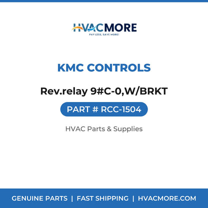 KMC Controls Rev.relay 9#C-0,W/BRKT RCC-1504