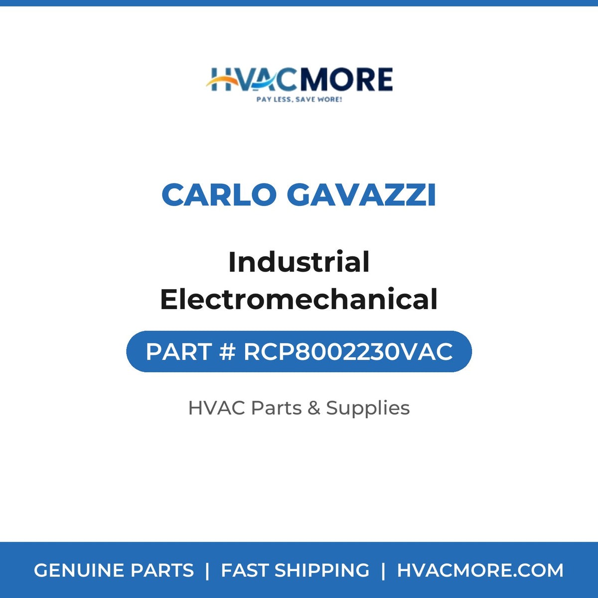 Carlo Gavazzi Industrial Electromechanical RCP8002230VAC