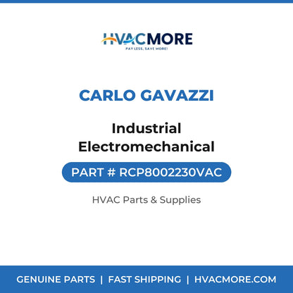 Carlo Gavazzi Industrial Electromechanical RCP8002230VAC