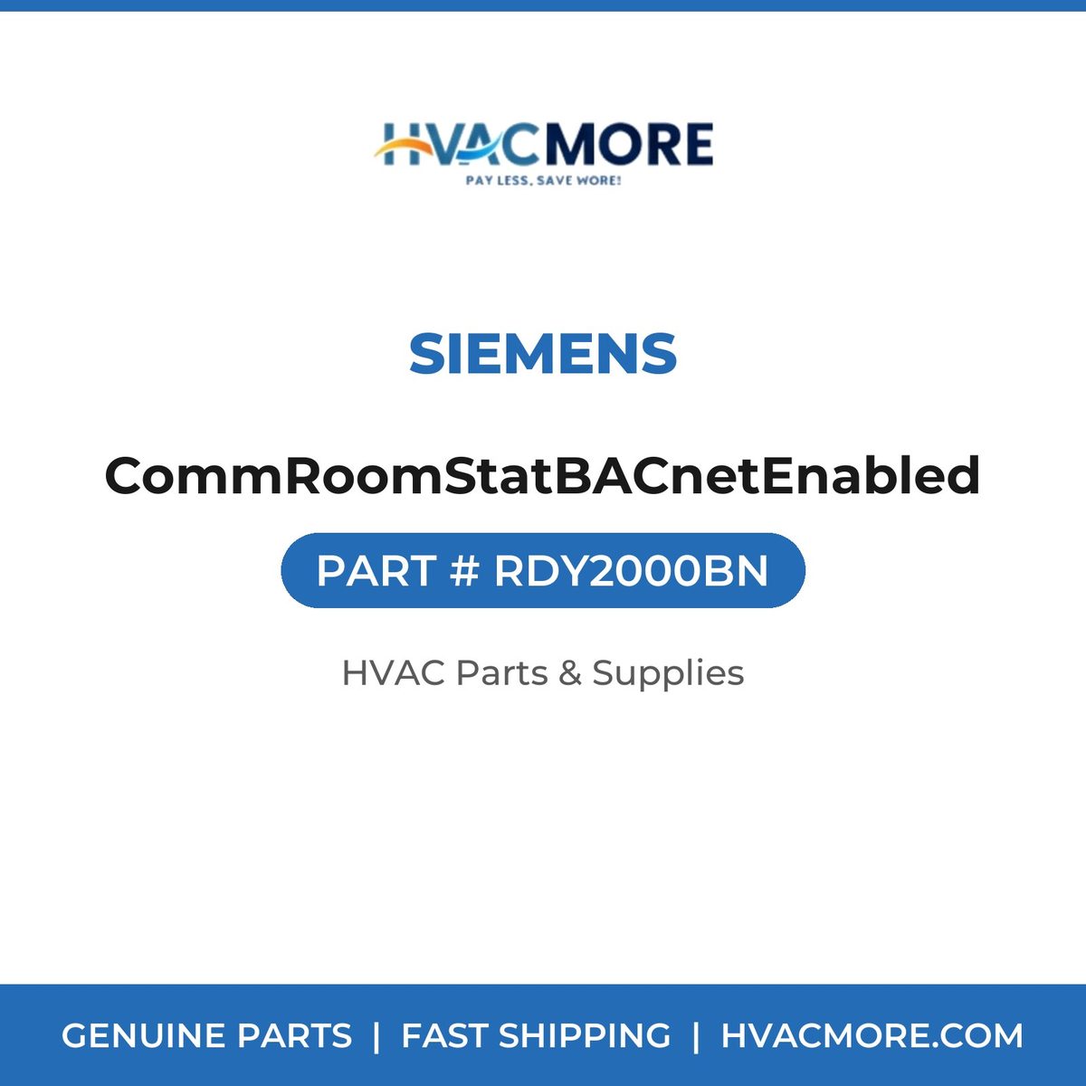 Siemens CommRoomStatBACnetEnabled RDY2000BN