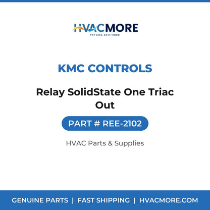 KMC Controls Relay SolidState One Triac Out REE-2102