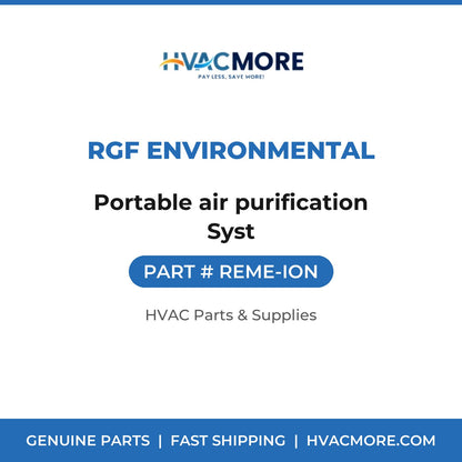 RGF Environmental Portable air purification Syst REME-ION