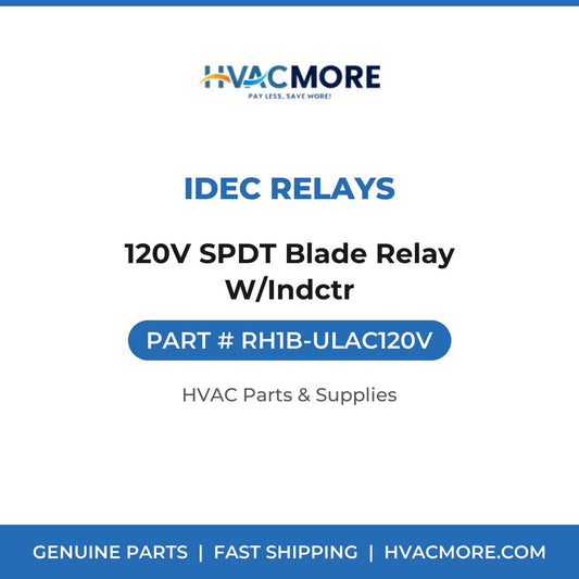 IDEC Relays 120V SPDT Blade Relay W/Indctr RH1B-ULAC120V