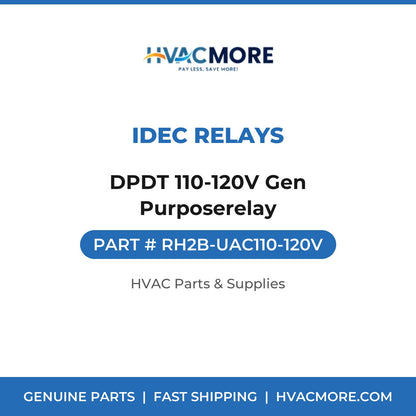 IDEC Relays DPDT 110-120V Gen Purposerelay RH2B-UAC110-120V