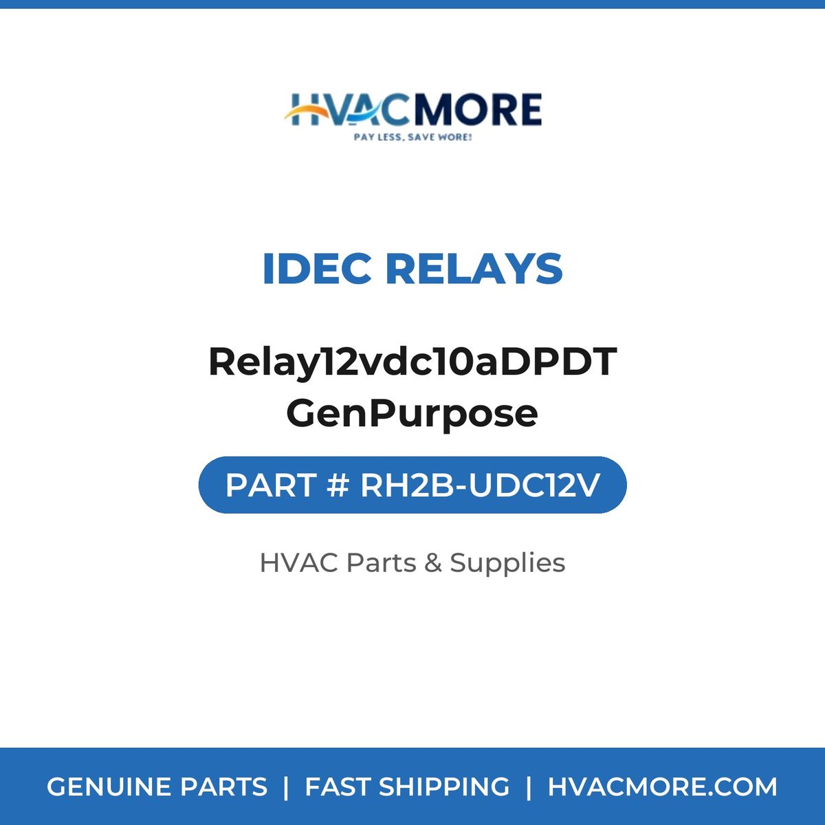 IDEC Relays Relay12vdc10aDPDT GenPurpose RH2B-UDC12V