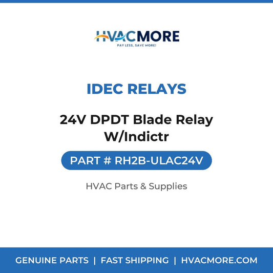 IDEC Relays 24V DPDT Blade Relay W/Indictr RH2B-ULAC24V