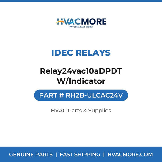 IDEC Relays Relay24vac10aDPDT W/Indicator RH2B-ULCAC24V