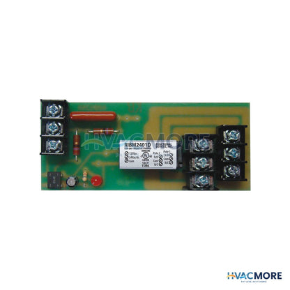 Functional Devices Pilot Panel Relay, 10A DPDT W/ 24 VAC/DC/120 VAC Coil, 4" Track Mount RIBM2401D