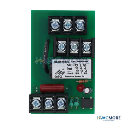 Functional Devices Panel Relay 10A DPDT Relay W/ 24VAC/DC,120V RIBMN2401D