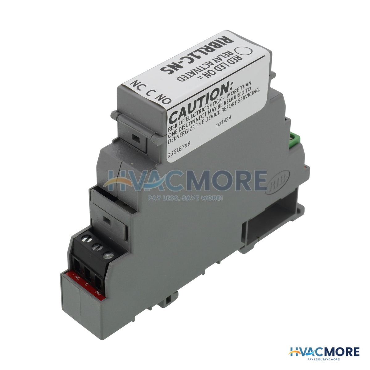 Functional Devices DIN Rail Mount Relay, 10 Amp SPDT, 10-30 VAC/DC Coil RIBRL1C-NS