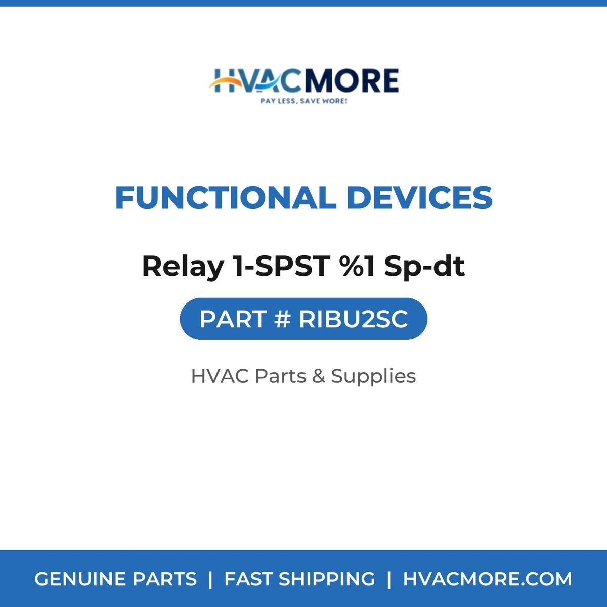 Functional Devices Relay 1-SPST %1 Sp-dt RIBU2SC