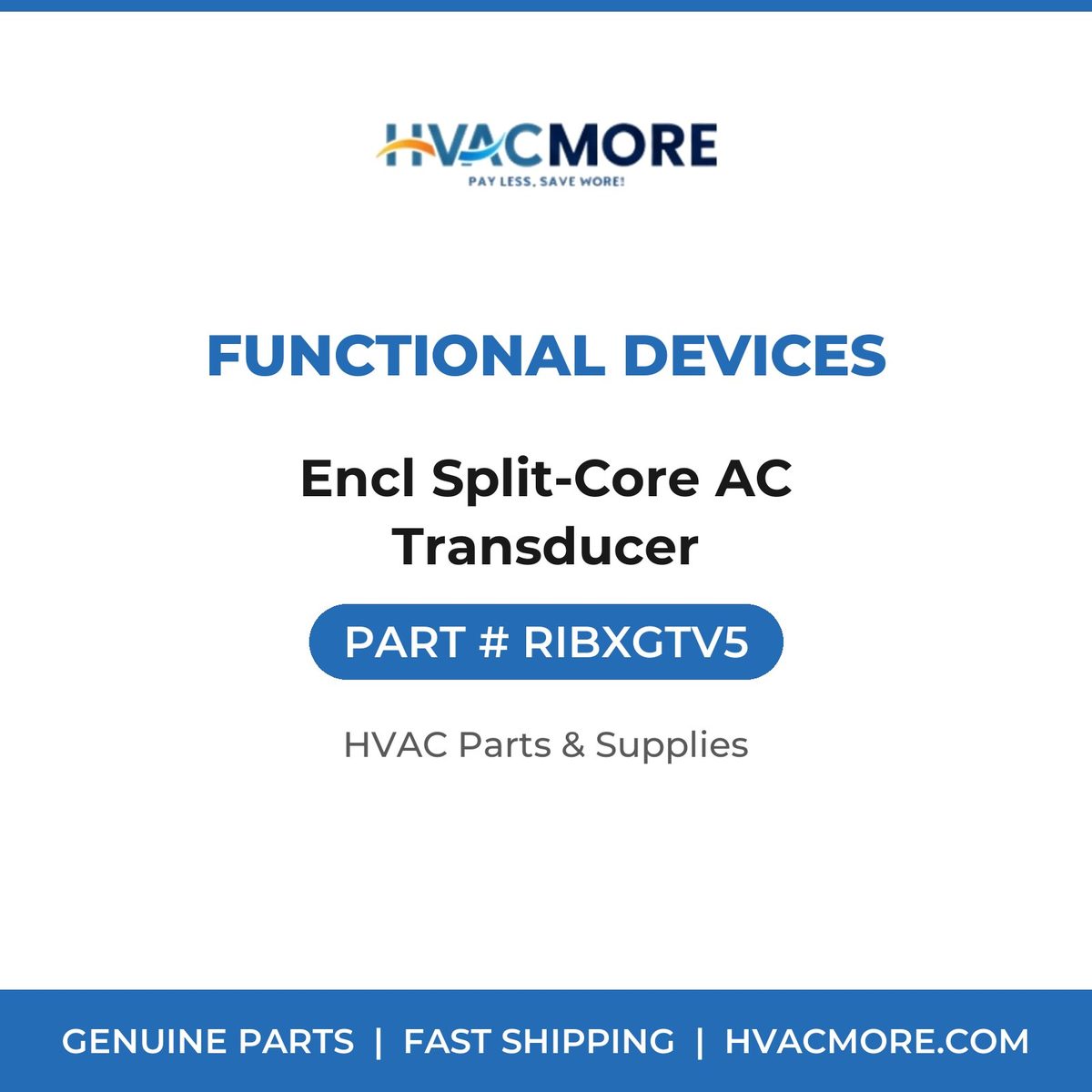 Functional Devices Encl Split-Core AC Transducer RIBXGTV5