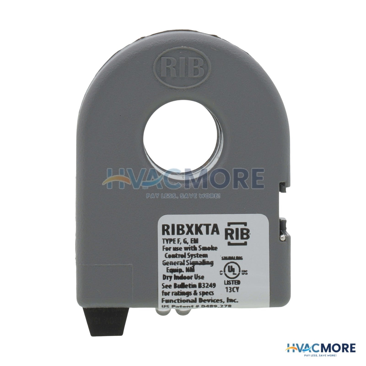Functional Devices Enclosed Self-Powered Solid Core AC Sensor, .50-150 Amp, Terminal RIBXKTA