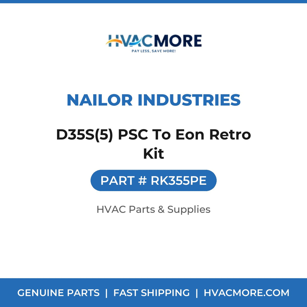 Nailor Industries D35S(5) PSC To Eon Retro Kit RK355PE