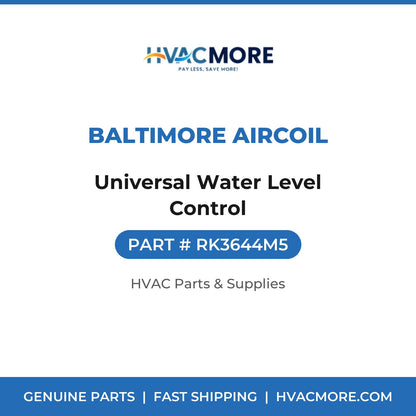 Baltimore Aircoil Universal Water Level Control RK3644M5