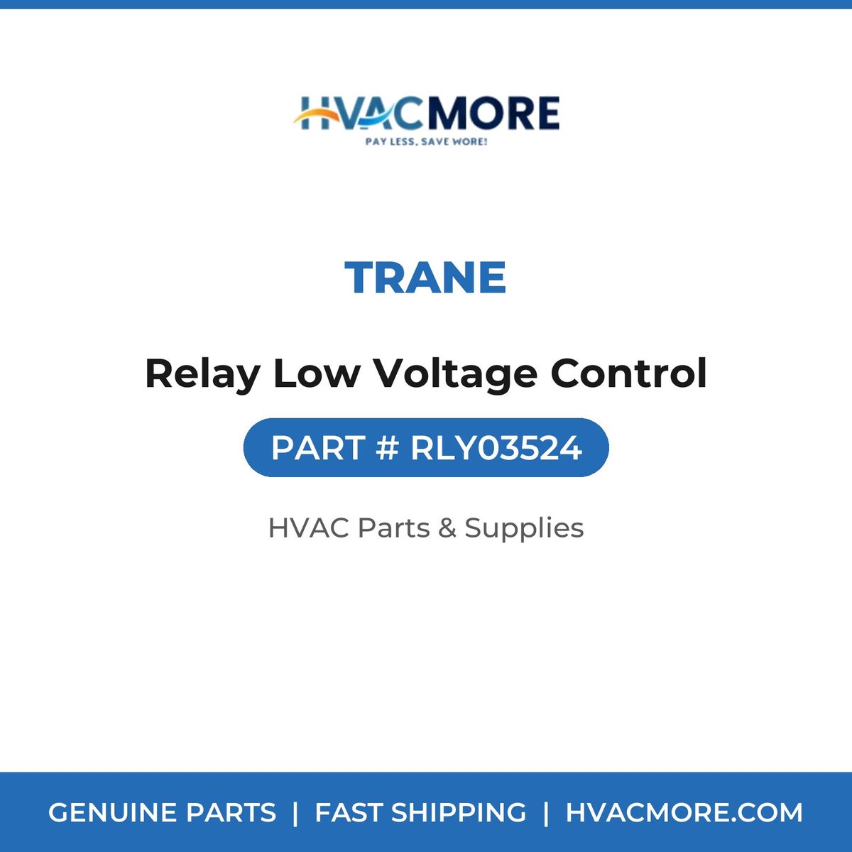 Trane Relay Low Voltage Control RLY03524