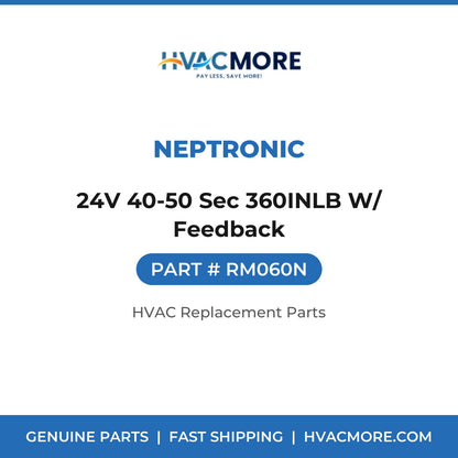 Neptronic 24V 40-50 Sec 360INLB W/ Feedback RM060N