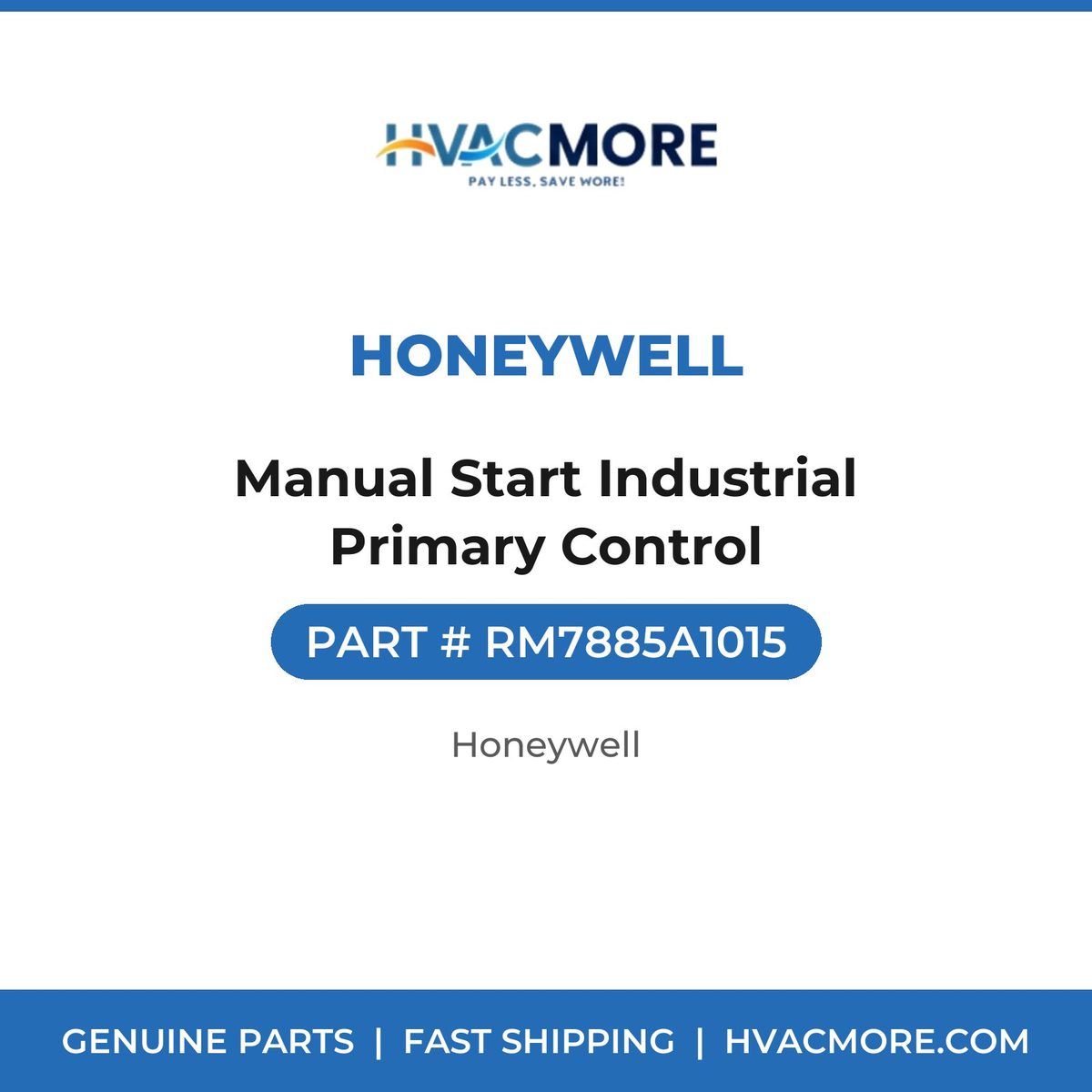 Honeywell Manual Start Industrial Primary Control RM7885A1015