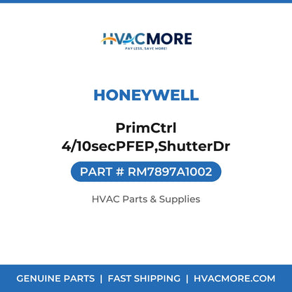 Honeywell PrimCtrl 4/10secPFEP,ShutterDr RM7897A1002