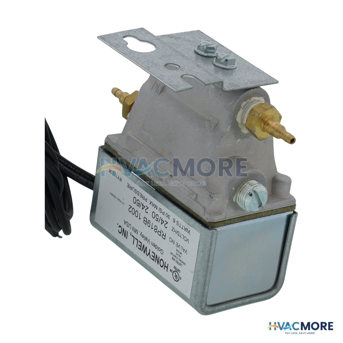 Honeywell 24 VAC Panel Mounted Electric Pneumatic Relay RP819B1002