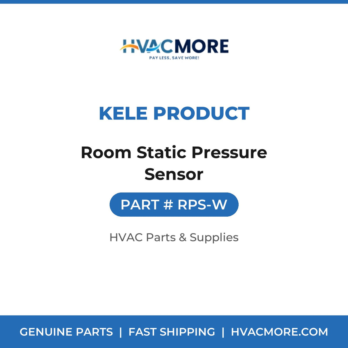 Kele Product Room Static Pressure Sensor RPS-W