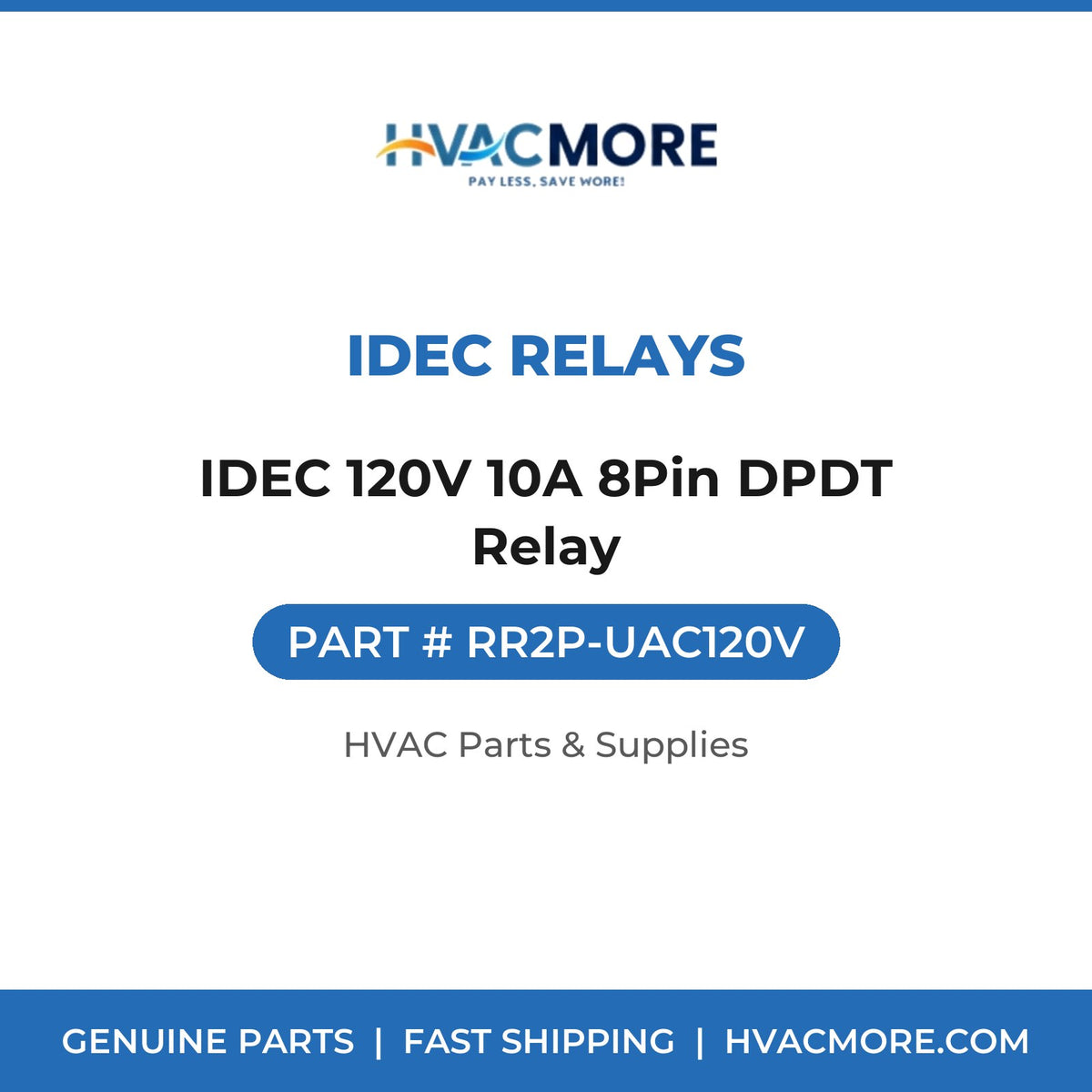 IDEC Relays IDEC 120V 10A 8Pin DPDT Relay RR2P-UAC120V