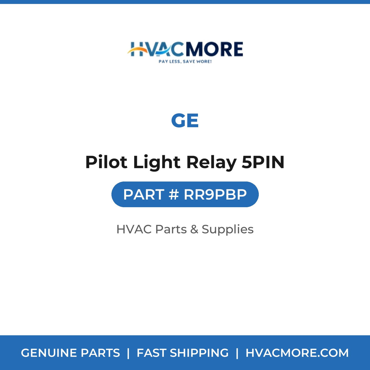 GE Pilot Light Relay 5PIN RR9PBP