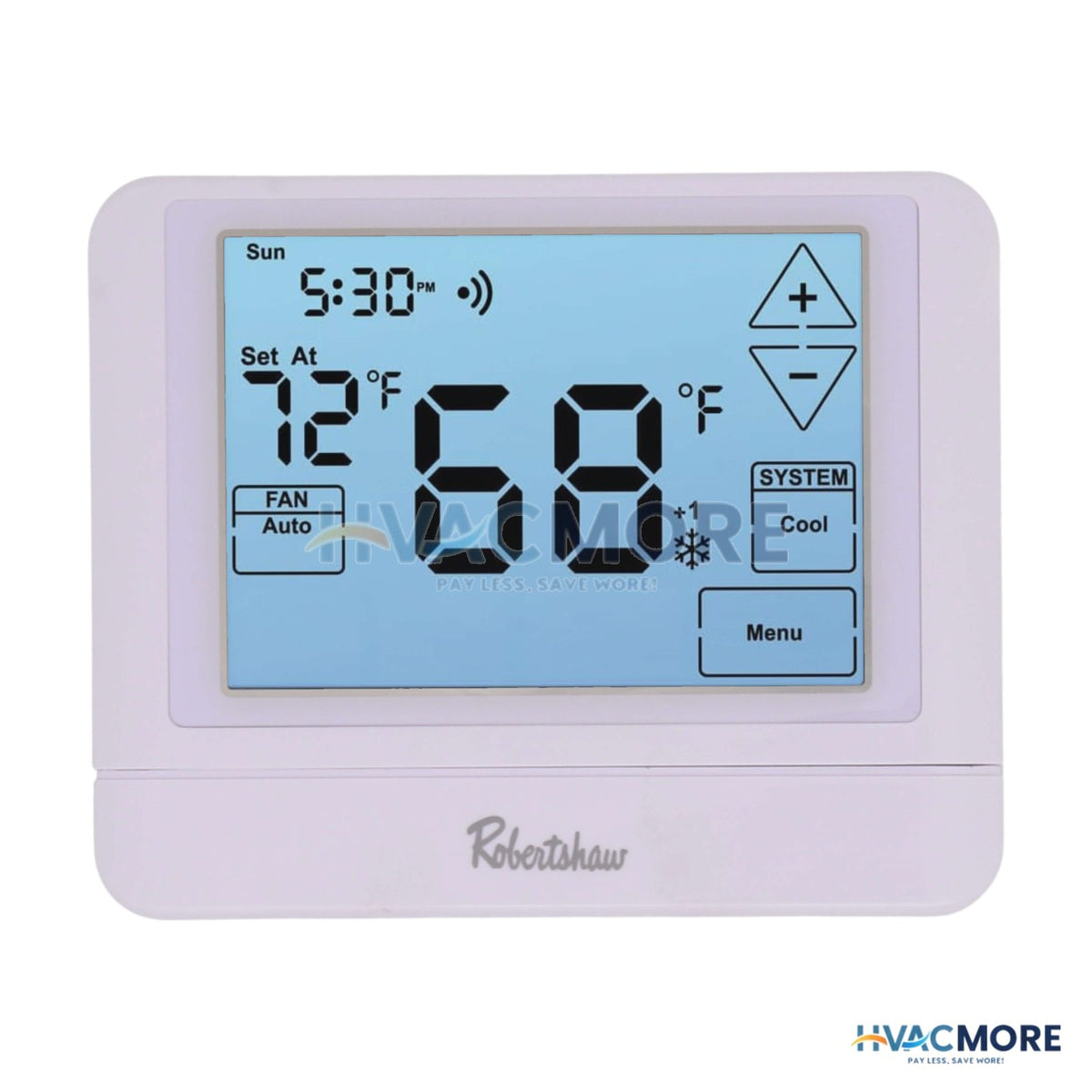 Robertshaw Digital WiFi Programmable Touchscreen Wall Thermostat (4 Heat/2 Cool)) RS10420T