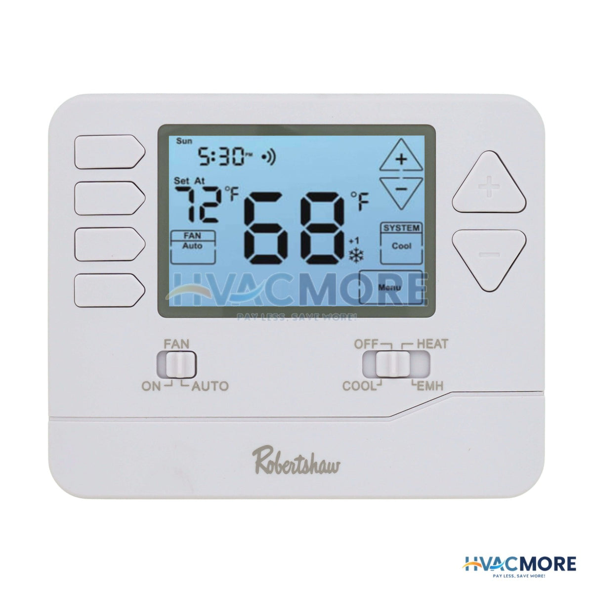 Robertshaw Digital Non-Programmable Wall Thermostat (2 Heat/1 Cool) RS8210