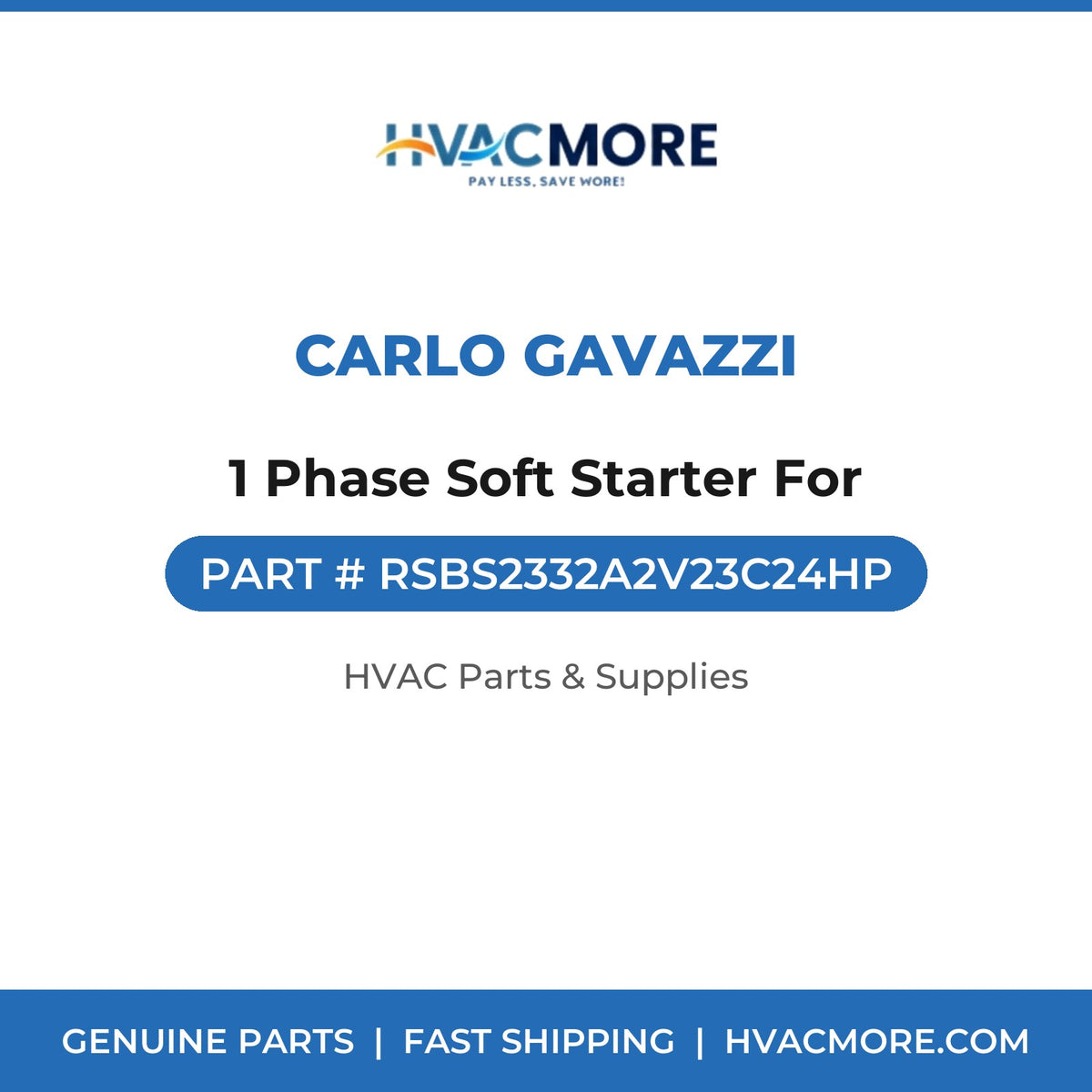 Carlo Gavazzi 1 Phase Soft Starter For RSBS2332A2V23C24HP
