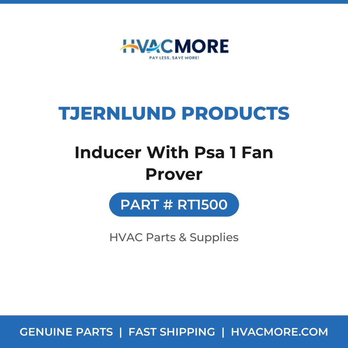 Tjernlund Products Inducer With Psa 1 Fan Prover RT1500