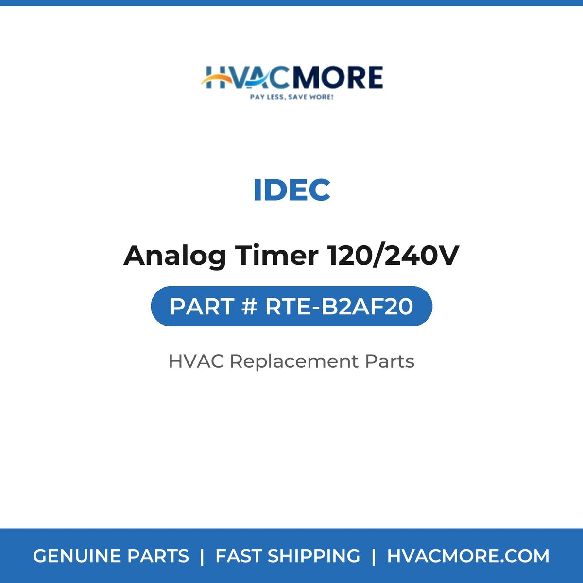 IDEC Analog Timer 120/240V RTE-B2AF20