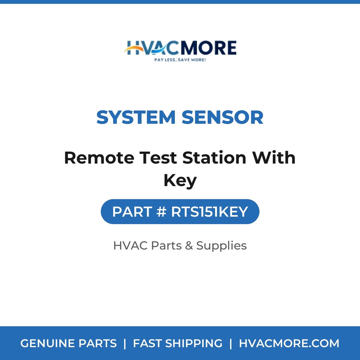 System Sensor Remote Test Station With Key RTS151KEY