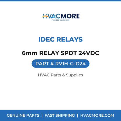 IDEC Relays 6mm RELAY SPDT 24VDC RV1H-G-D24