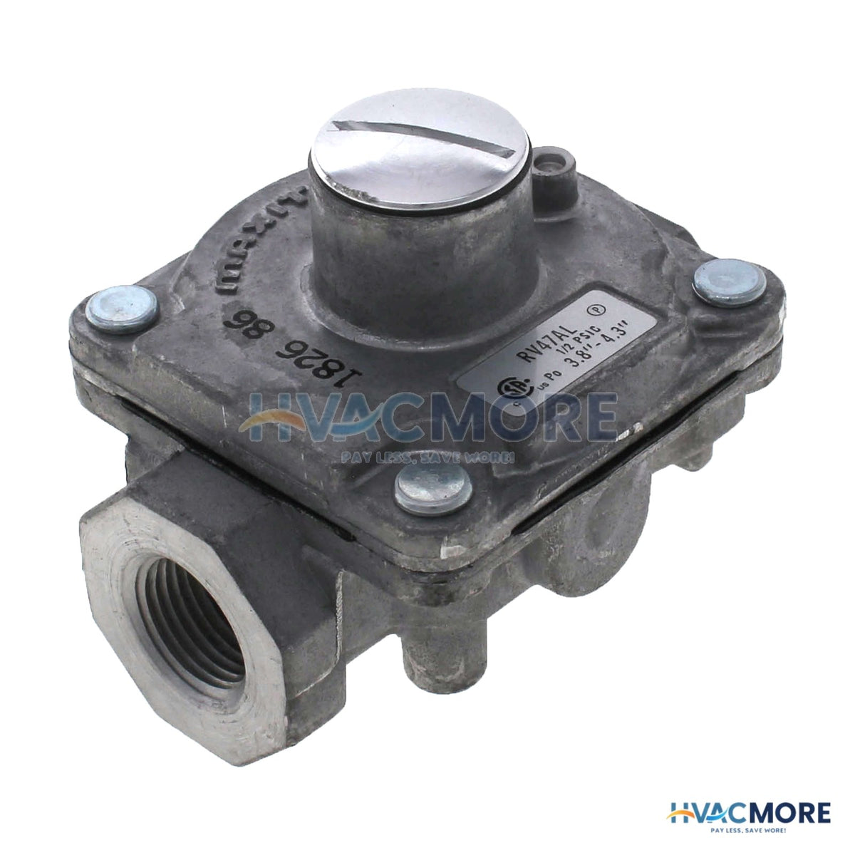 Maxitrol 3/8" Poppet Regulator W/ Integ Limiter (125,000 BTU) RV47AL-3/8
