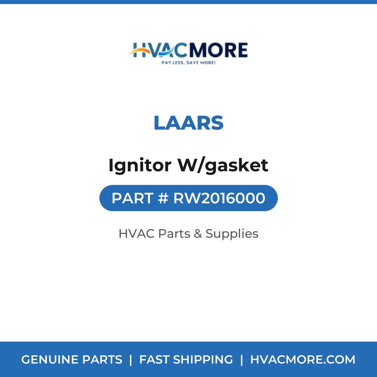 Laars Ignitor W/gasket RW2016000