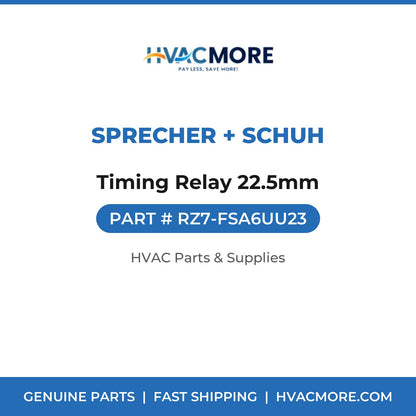 Sprecher + Schuh Timing Relay 22.5mm RZ7-FSA6UU23