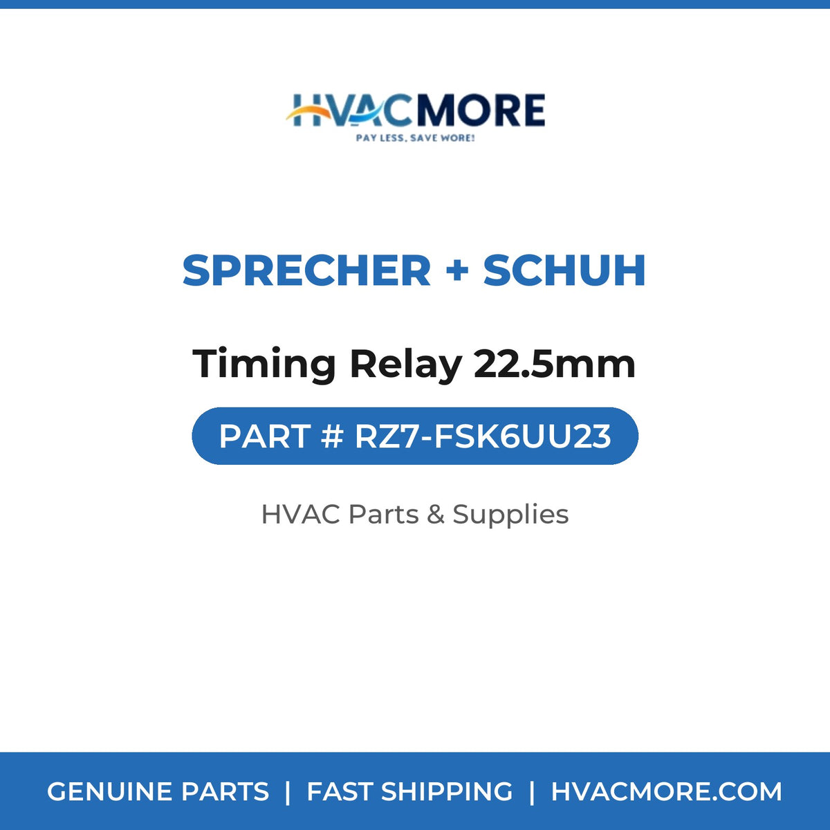 Sprecher + Schuh Timing Relay 22.5mm RZ7-FSK6UU23