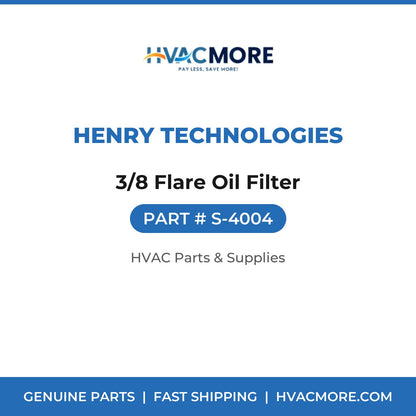 Henry Technologies 3/8 Flare Oil Filter S-4004