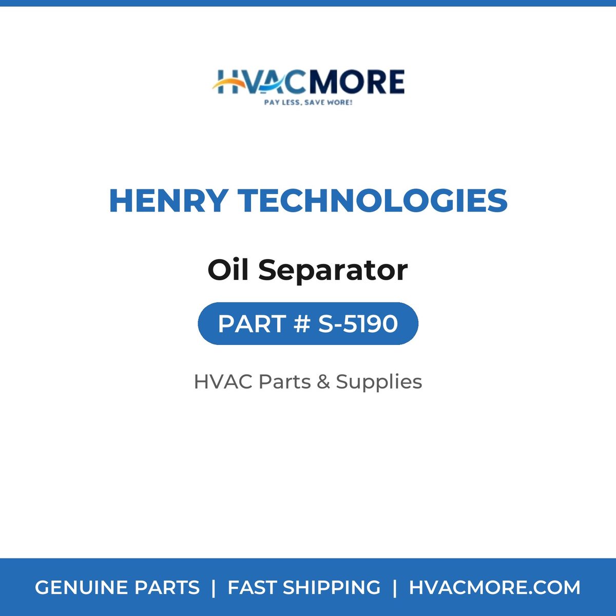 Henry Technologies Oil Separator S-5190