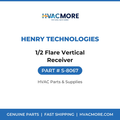 Henry Technologies 1/2 Flare Vertical Receiver S-8067