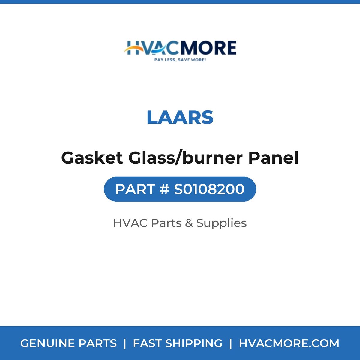 Laars Gasket Glass/burner Panel S0108200